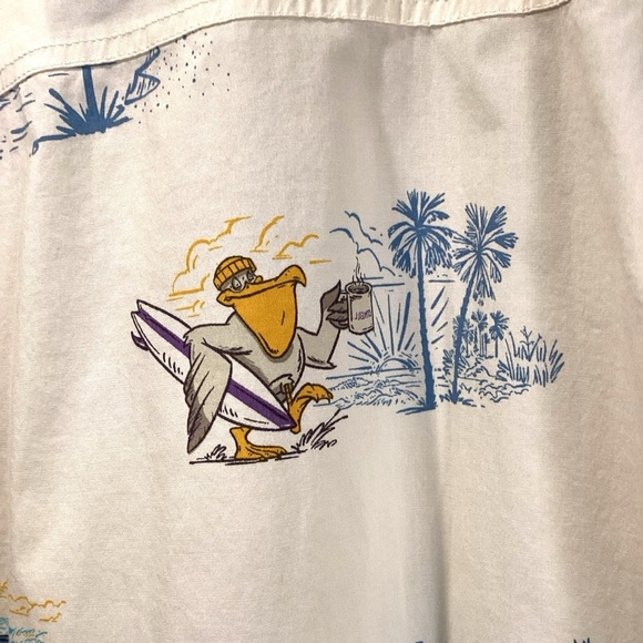 O’Neill Men’s Modern Fit Surf Graphic Button Down Short Sleeve Shirt, Size XL - Picture 5 of 11